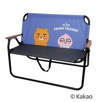 카카오프렌즈 접이식 캠핑의자 벤치 트윈체어 와이드 2인용
