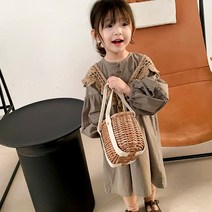 아가꼬 AC2 니트숄 브라운원피스 수입 여아 남아 아기옷 아동복