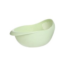 과일세척기 Fruit Vegetable Washing Machine 주방 쌀 세척 체 쌀 그릇 야채 및 과일 바구니 배수 야채, 01 Green