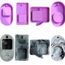 실리콘몰드 - 타블렛 1구 데코 도형, 타원