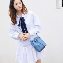 드로스트링 버킷백 여성 가방 크로스백 에코백 숄더백 핸드백 슬링백 메신저백 캐주얼 잔량