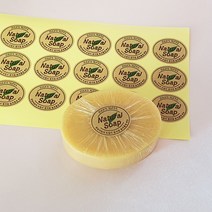 핸드메이드 타원 크라프트 스티커, 504개