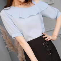 나시 반팔 블라우스 여성스럽고 얇은 아나운서룩 빅사이즈 남방 티셔츠 여자 손예진 이일화 프린팅 자켓형 서른아홉 핑크 얇은 송혜교 세미크