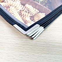 레스토랑 식당 A4 테이블 메뉴북 3종, 6면(팜플렛형), 1개