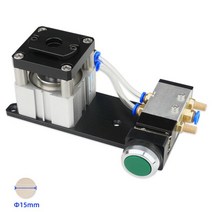 공압펀치 8mm 및 15mm 구멍 스티커 빠른 펀칭기 2 In 1 가장자리 밴딩 스트립 펀처 공압 밴더 가이드 도구, 03 15mm
