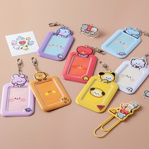 BT21 미니니 포토카드키링 타타 쿠키 치미