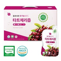 유기농 NFC 타트체리즙 70ml 30포 1박스 100%착즙원액, 30개