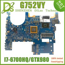 노트북 메인보드 G752VY 노트북 ASUS ROG GFX752 메인 I76700HQ GTX980M4GB GTX970 GTX965 100 OK, 04 I76700HQ GTX9706G