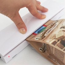 원터치 자동 비닐봉투실링기 봉지밀봉 고양이간식 포장기 캡핑기 음식 시리얼 과자, 1개, 코드제로 비닐밀봉기