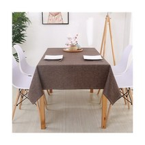 방수 장식 테이블 천 직사각형 식탁보 식탁 커버 심플하고 모던한 테이블 커버 천, 130x160cm, 커피