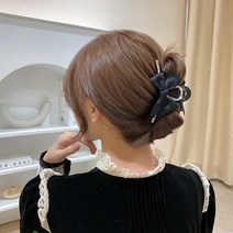 서치킹 2개 리본 머리 헤어핀 집게