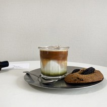플랫화이트잔 아인슈페너 푸딩컵 강화유리컵 6P, 브륄 310ml, 6개