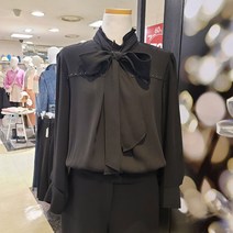 블루페페 타이 블라우스 P221MSC701