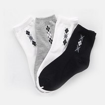 [더에비타]아가일패턴 양말 5족 set