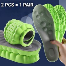 족저근막염 신발 키높이 평발 기능성 깔창 Latex Sport Insoles Soft High Elasticity Shoe Pads Orthotic Breathable Deodor, Green-Style2_41-42(265mm)