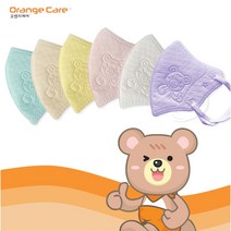 오렌지브레스케어 국산2D 컬러 항균마스크 XXS영유아용(7color)/XS초소형(6color)/S소형(6color)-30매/50매/100매, XXS영유아용, 옐로우, 30매