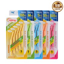 네오 에버덴 치간브러쉬 L자형 5Px5개 치간칫솔 듀폰모 고강도와이어 FDA, S(3) 1.0mm 5P X 5개, 5개입