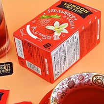 달콤한 허브차티백 딸기바닐라차 냉침 아이스티 에이드 무카페인 침출차 홈카페 차종류 어린이집선생님선물 속