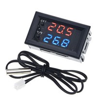 W2809 w1209wk 디지털 led 서모 스탯 온도 컨트롤러 스마트 온도 센서 보드 모듈 12v dc + 방수 ntc 센서
