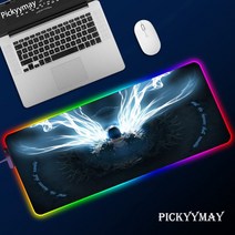 레이저 게이밍 키보드 마우스 대형 패드 게임용 RGB 디아블로3 컴퓨터 XL 불빛 책상 매트 카펫 장패드, 400x900x4mm, SS007 Diablo (59)
