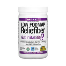 네츄럴팩터스 Organic Low Fodmap 저포드맵 Reliefiber 5.3 oz (150 g)