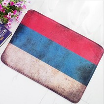 게르마늄매트 바닥 입구 러그 카펫 고무 빨, 러시아 국기, 45cmx75cm