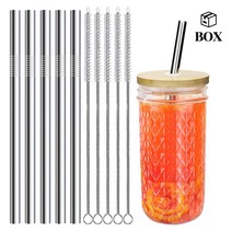 텀블자 스테인레스 빨대 23cm (100P+세척솔20P), 텀블자 스텐빨대 23cm 100P+세척솔 20P