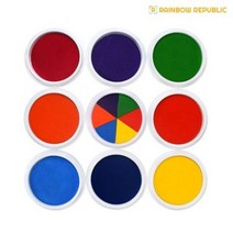 플레이위즈 레인보우리퍼블릭 손도장놀이/스탬프/도장/그림/..., 선택:RR 손도장놀이 (주황)