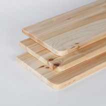 삼나무 원목 상판 300mm x 800mm, 2면라운딩