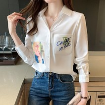 플라워 쉬폰 블라우스 여봄 패션 캐주얼 긴팔 스타일링 양기상 트렌드