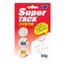 잘라쓰는 슈퍼텍 조각 접착제 50g 화이트 재사용 본드