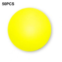 테니스공 테니스 볼50 개/갑 40mm 서리로 덥은 탁구 공 휴대용 화이트 오렌지 녹 방지 ABS 훈련, 02 Light Yellow