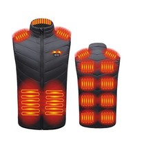 전열 베스트 전후 13 개소 발열 USB 급전 3 단계 온도 조정 독립 온도 설정 속난 남성 재킷 남성 가을 겨울 옷 야외 작업 방한 대책 일본어 취급 설명서 첨부