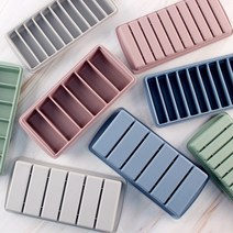 국내생산 실리콘 아이스몰드 스틱 얼음틀 모음 2타입 4color, 핑크