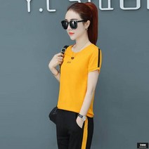 가바바 여성 트레이닝복세트 심플 SUPR 로고 여름 트레이닝복세트 G44959