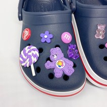 케어베어 캔디 세상 파츠 버튼 신발 악세사리 세트 실내화 꾸미기 5P