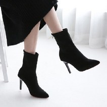 폭신 모던시크 스틸레토 앵클부츠-2429