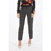 Philipp Plein COUTURE LOGO-EMBROIDERED 올 오버 더블 PLEAT PINSTRIPE PLE F18C WRT0467 PTE003N