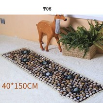 발지압 자갈 매트 발바닥 맛사지패드 자동차시트 발맛사지 지압매트, 기본, T06-40*150CM플라워 송이 옥석 스타일-H10