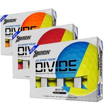 스릭슨 반반 골프공 큐스타 투어 디바이드 3종 택1 / Srixon Q-Star Tour DIVIDE Golf Ball, 블루 옐로우