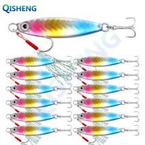 [QISHENG] 배스루어 반짝이 메탈지그 13개입/세트, WS-13#, 20g