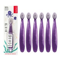 래디어스 토츠 유아용 칫솔, 6개, 퍼플, 1개입