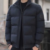 남성 베이직 검정 겨울 점퍼 패딩 따듯한옷 데일리