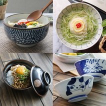 일본식기 면기 우동기 라면기 60종 모음 신상추가, 42_앤티크 삼각면기[블루문/1P]