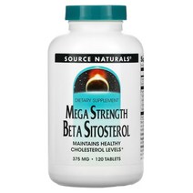 Source Naturals 소스내츄럴스 Mega Strength 375mg 베타시토스테롤 120정 칼슘 Phytosterol 피토스테롤 식물스테롤 Beta Sitosterol