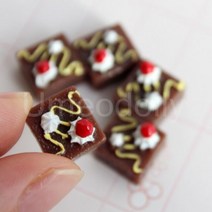 미니어쳐 가구 소품 1/6 스케일 인형 집 미니어처 케이크 빵 DIY 디저트 미니 음식 BJD 주방 액세서리, 5pcs cake 13