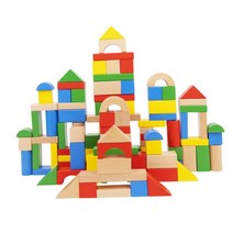 밝은목재 아기 나무블럭 우드장난감 기본 교육 블록끼우기 블록 아기교구 놀이블럭 쌓기 원목