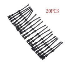 20 Pcs 65mm 나사 핀 리벳 고무 PC 팬 소음 흡수 팬 방진 마운트 실리콘 나사 소음 감소 장비, 한개옵션0