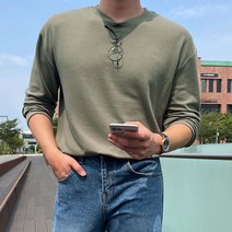 [게리오] [MDL.05] 15color 가볍게 데일리룩 연출하는 링클프리 긴팔 티셔츠