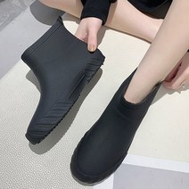 홀리버니 여성 숏레인부츠 아쿠아슈즈 여자 여름앵클부츠 방수 장화 로투1985